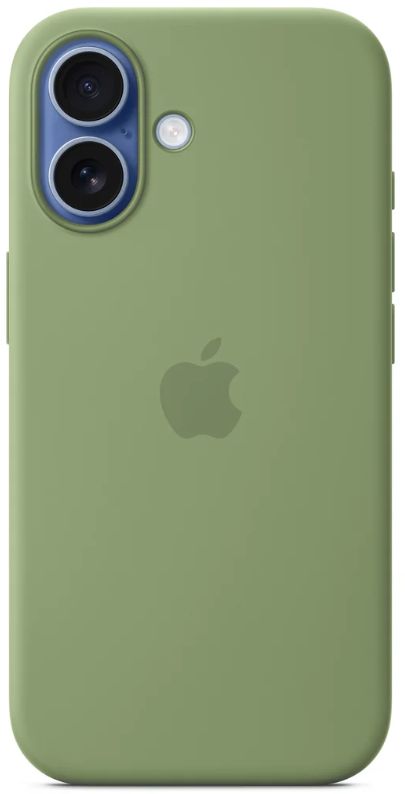 Apple Silicone Case с MagSafe для iPhone 17, зеленый (Light Moss) MGEX4FE/A