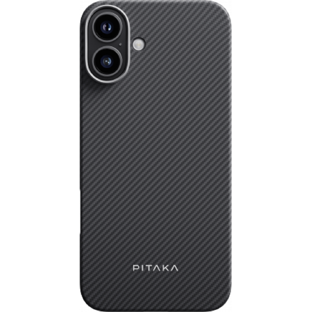 Чехол PITAKA Ultra-Slim Case для iPhone 16 Plus, черный/серый (KI1601MA)