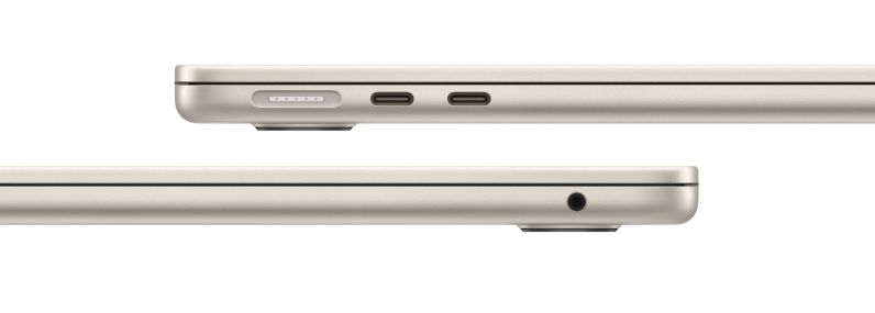 Apple MacBook Air 13 (M4, 10C CPU/8C GPU, 2025), 16 ГБ, 256 ГБ SSD, Starlight (сияющая звезда) MW0Y3 (RU)