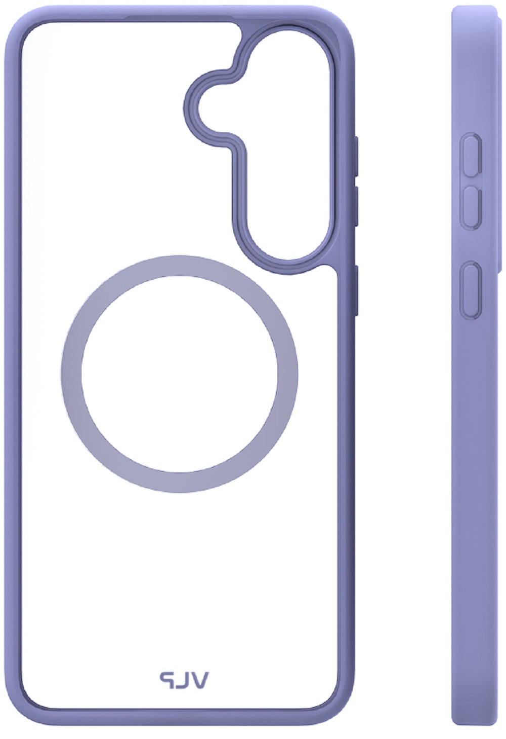 Силиконовый чехол VLP Moon Case с MagSafe для Samsung S25 FE, лавандовый (10519019)