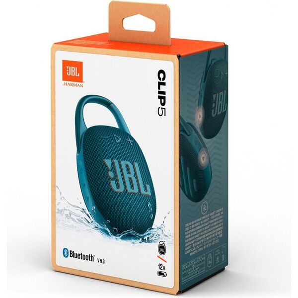 Портативная акустика JBL Clip 5, синий