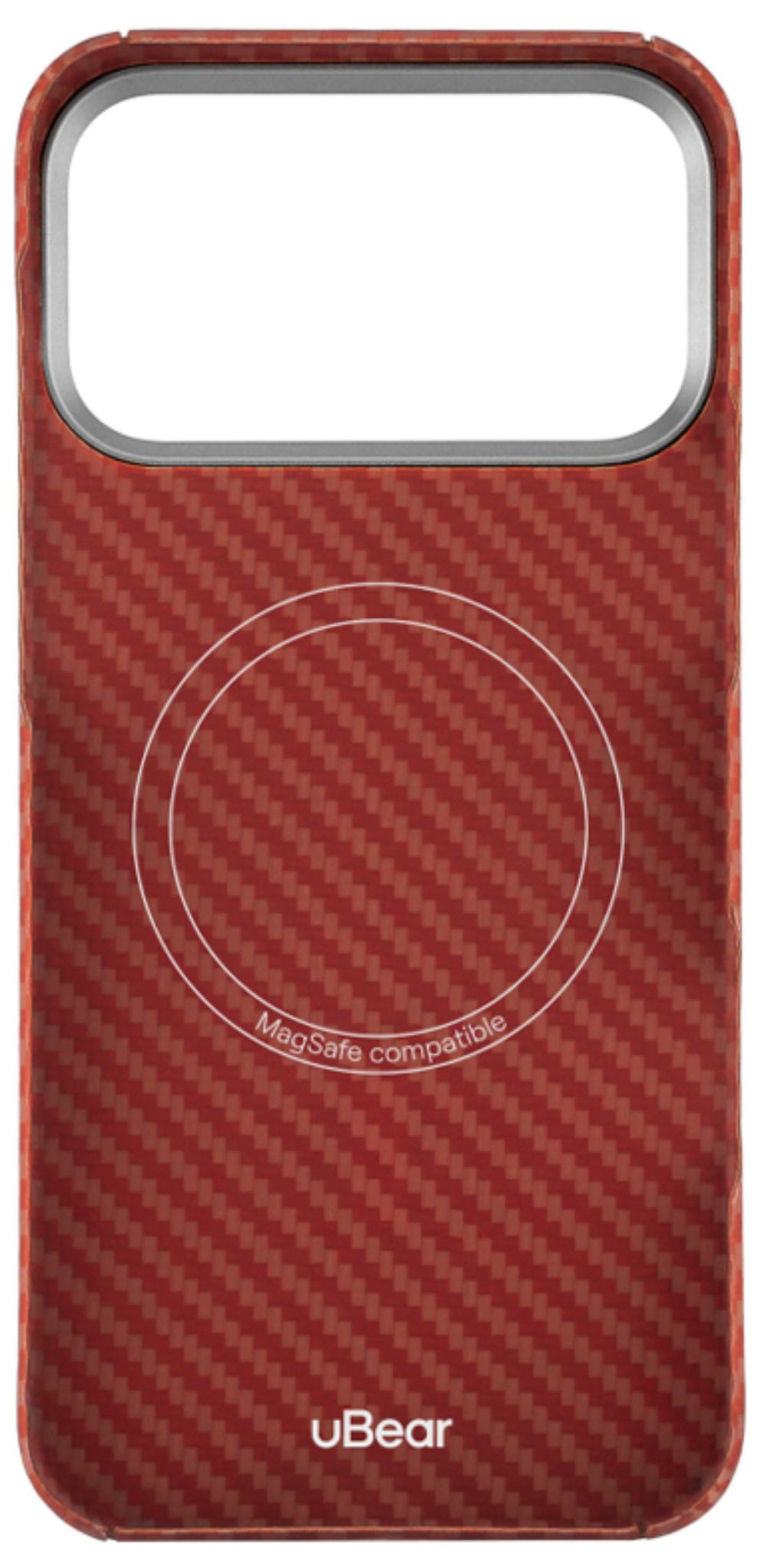 Чехол uBear Supreme Case Kevlar с Magsafe для iPhone 17 Pro Max, оранжевый (CS603OR69PSP-I25M)