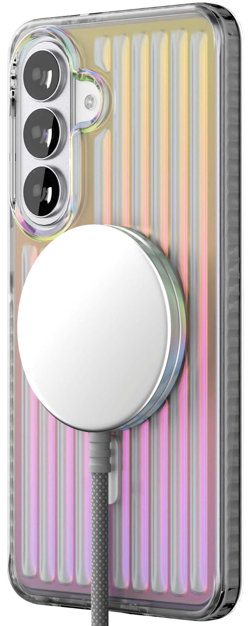 Чехол защитный VLP Pulse Case с MagSafe для Samsung Galaxy S26 Plus, перламутровый (10536018)