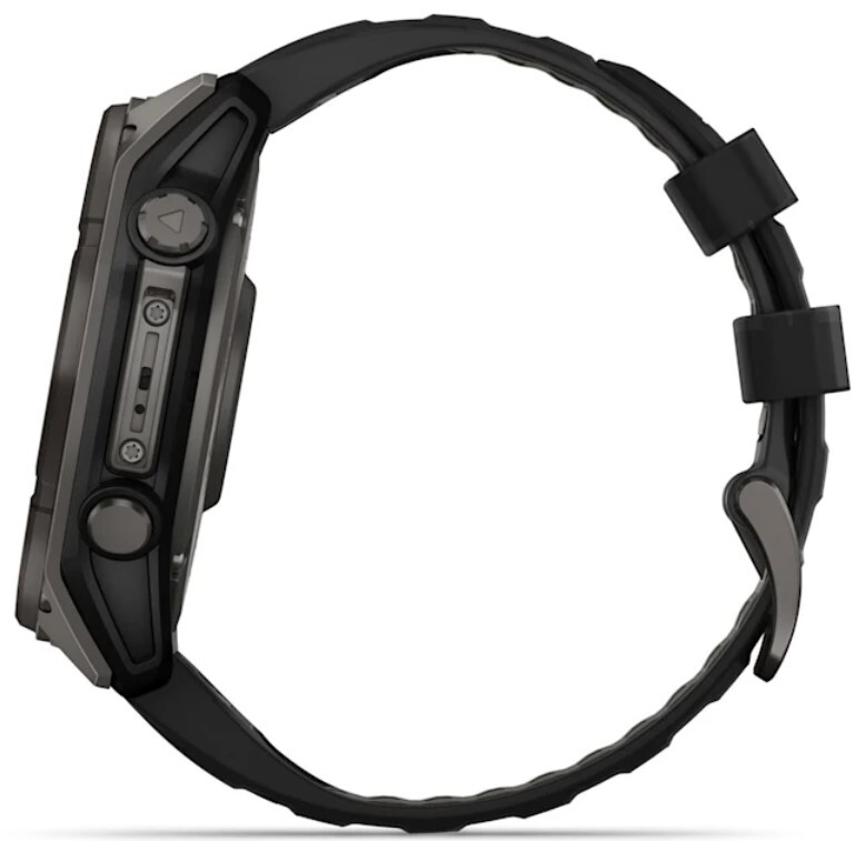 Garmin Fenix 8 51 мм Solar, Sapphire Titanium, угольно-серый с DLC-покрытием и черным ремешком (010-02907-11)