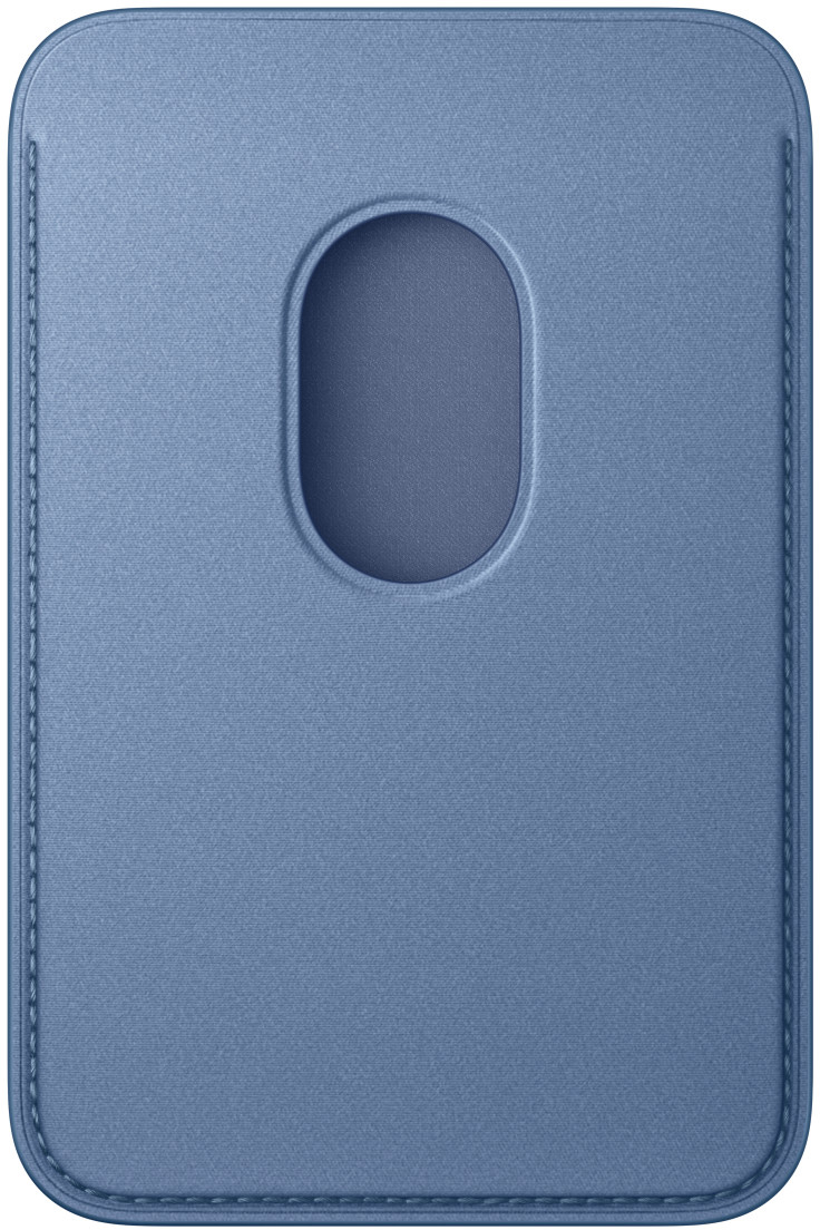 Кардхолдер Apple FineWoven Wallet (2026) с MagSafe для iPhone, голубой (Wildflower Blue) MK9J4