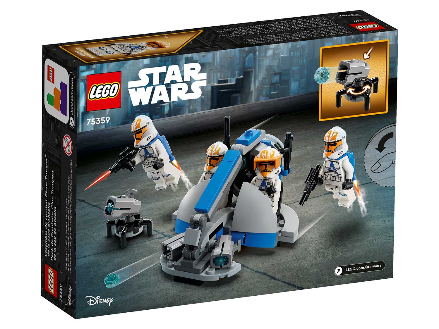 Конструктор LEGO Star Wars 75359 Боевой набор солдат-клонов 332-го полка Асоки
