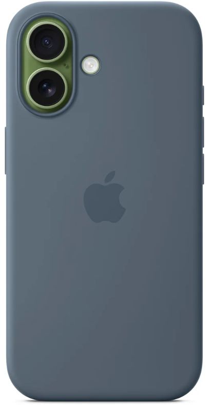 Apple Silicone Case с MagSafe для iPhone 17, синий (Anchor Blue) MGEW4FE/A