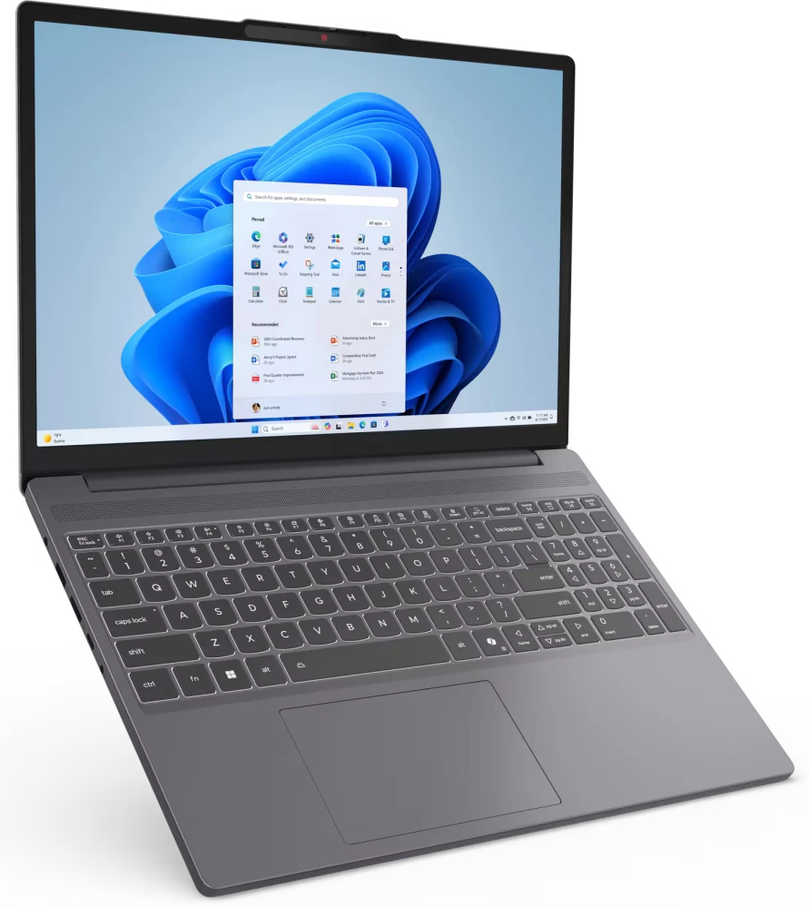 Ноутбук Lenovo IdeaPad Slim 3 15IRH10 15.3" (Intel Core i5 13420H, Intel UHD Graphics) 16ГБ, 512ГБ SSD, noOS, серый (83K100DUPS)
