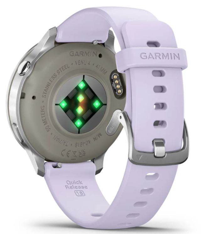 Garmin Venu 4 41mm, Silver with Periwinkle Silicone (010-03013-41) HK