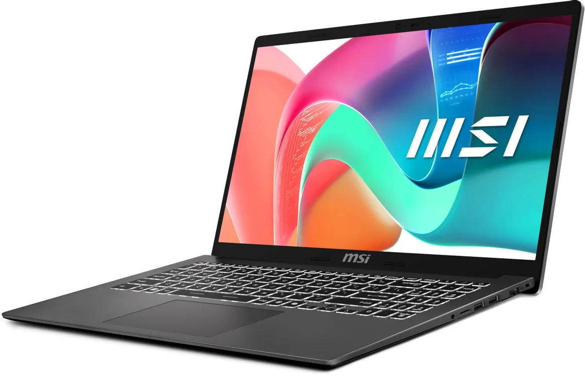 Ноутбук MSI Modern 15 F1MG-1072XRU 15.6" (Intel Core 5 120U, Intel Graphics) 16ГБ, 512ГБ, noOS, серый (9S7-15S111-1072)
