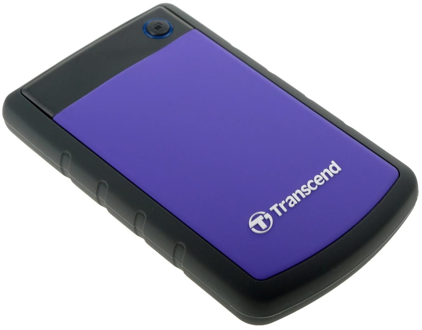 Внешний жесткий диск HDD Transcend StoreJet 25H3 2 ТБ, фиолетовый (TS2TSJ25H3P)