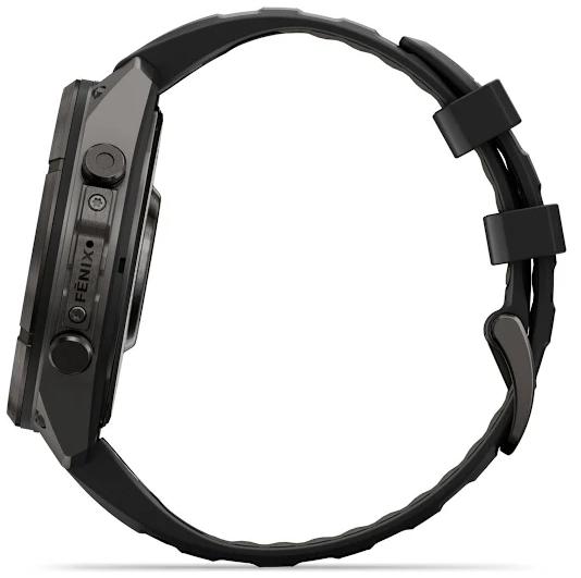 Умные часы Garmin Fenix 9 Pro AMOLED 47мм, темно-серый с черным силиконовым ремешком (010-04336-16)