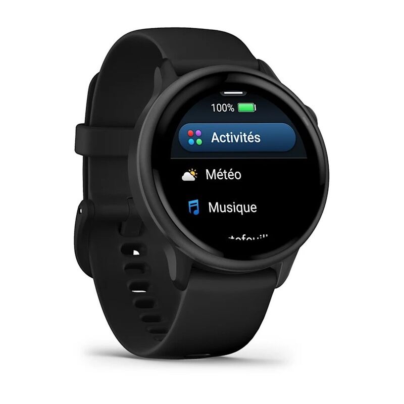 Garmin Vivoactive 6, темно-серый с черным ремешком (010-02985-00)