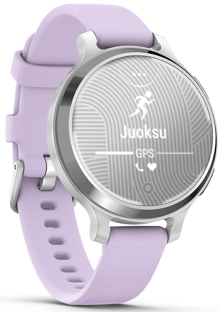 Умные часы Garmin Lily 2 Active, серебристый и светло-фиолетовый ремешок (010-02891-01)