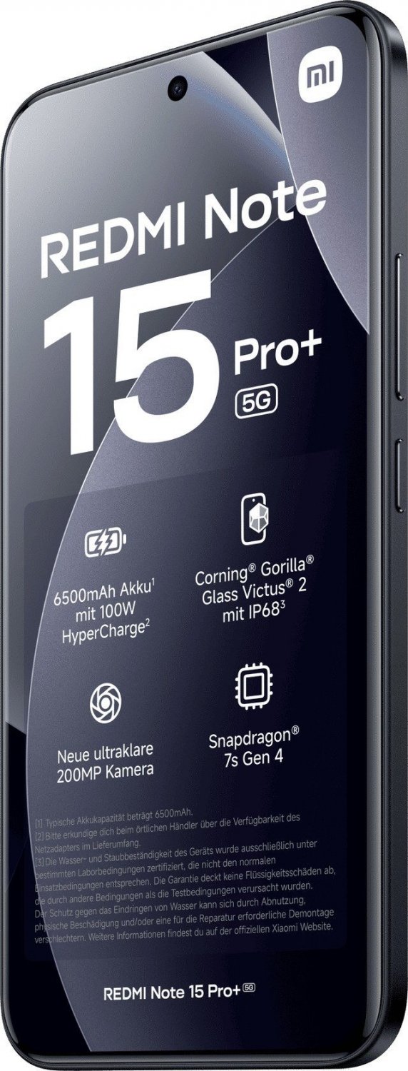 Redmi Note 15 Pro+ 5G 12/256ГБ, черный