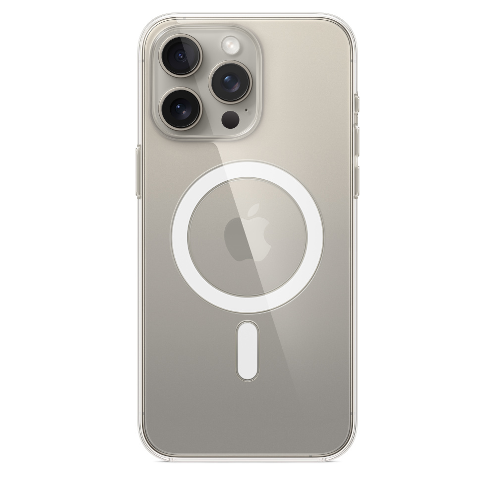 Чехол Apple iPhone 15 Pro Max Clear Case с MagSafe, прозрачный (MT233)