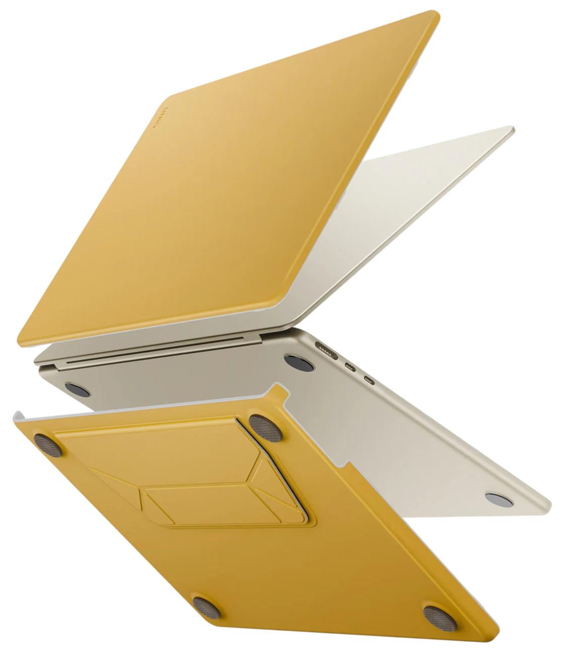 Чехол Uniq Lyden Versa Laptop для MacBook Air 13'' (M2-M5), желтый (MA13(M5)-LYDVERCYEL)