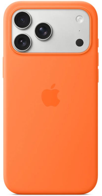 Apple Silicone Case с MagSafe для iPhone 17 Pro, оранжевый (Orange) MGFE4FE/A