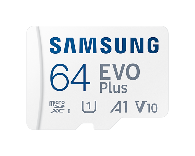 Карта памяти micro SDXC 64Gb Samsung EVO Plus UHS-I U1 A1 + ADP 130Mb/s (MB-MC64KA)