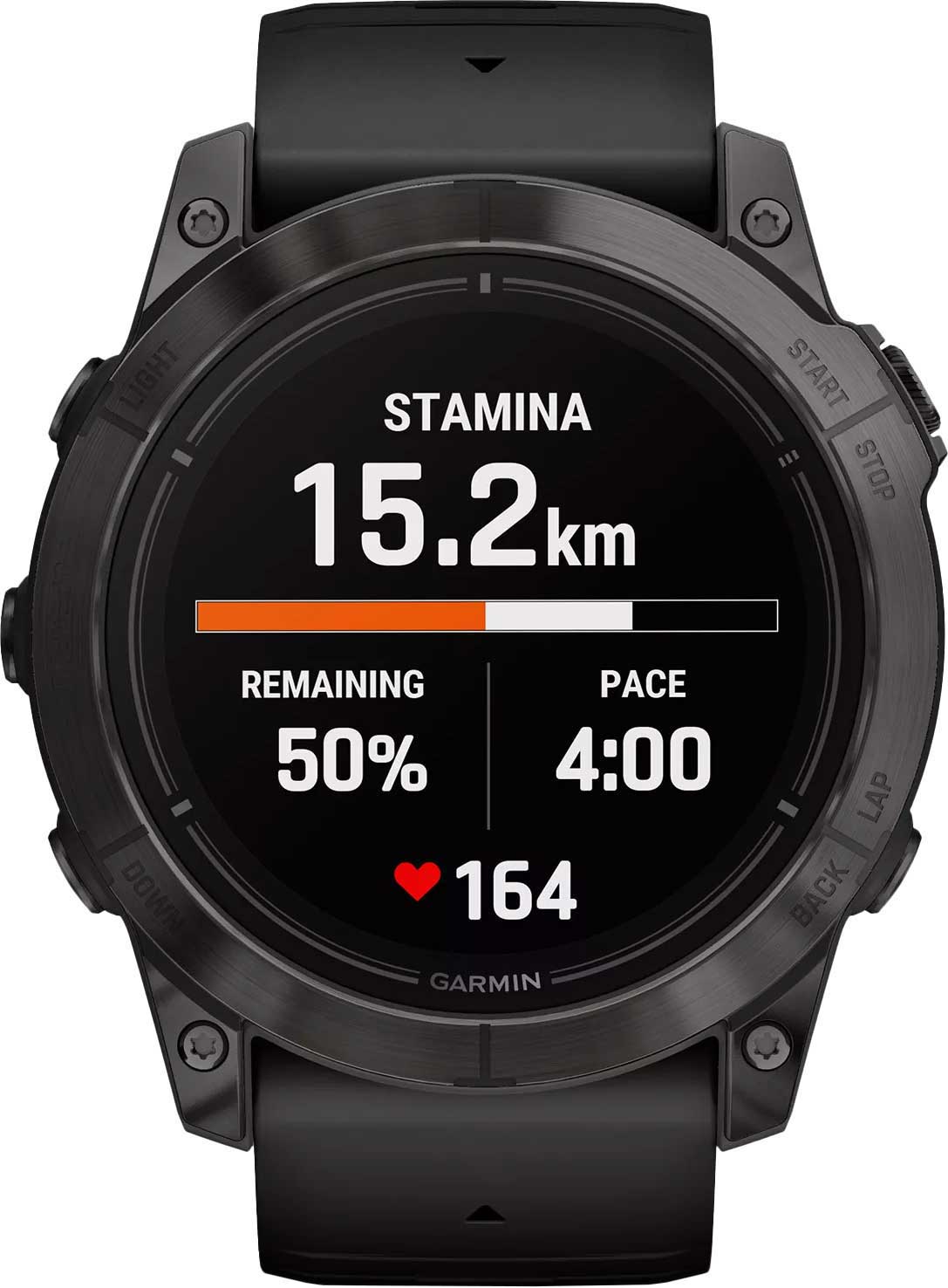 Garmin EPIX Pro (Gen 2) 51mm, Sapphire Edition, Carbon Gray DLC Titanium with Black Band (010-02804-00)
