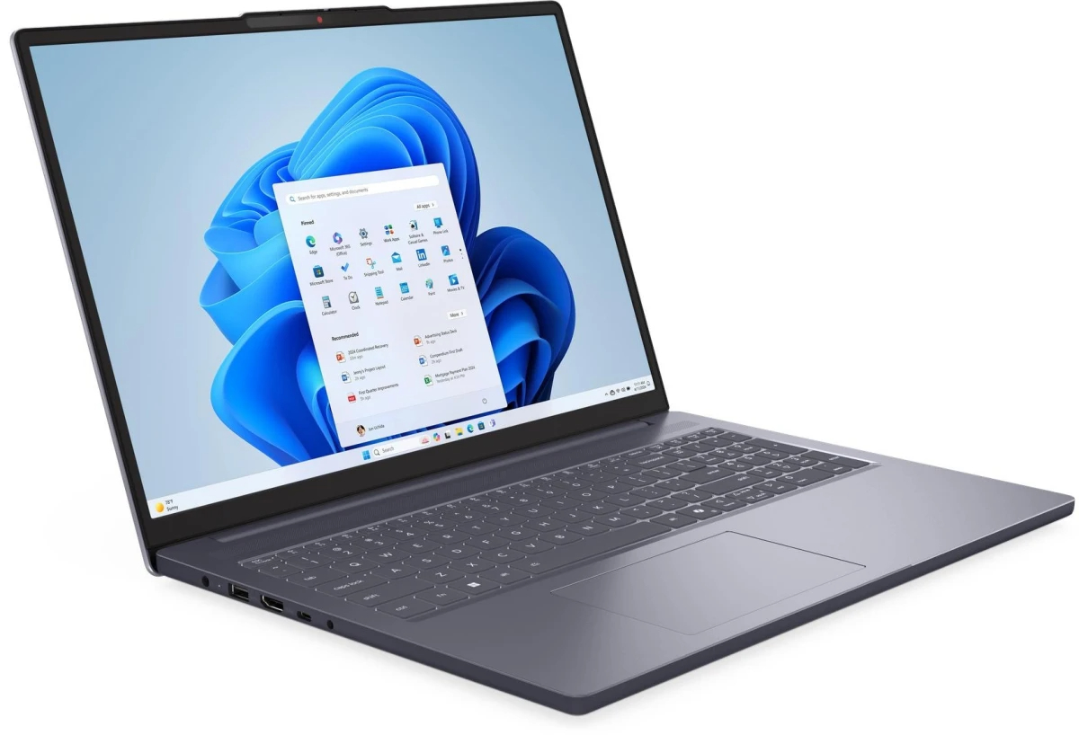 Ноутбук Lenovo IdeaPad Slim 3 16ARP10 (AMD Ryzen 5 150, AMD Radeon 660M Graphics) 16ГБ, 512ГБ SSD, noOS, серый (83K800B8RK)