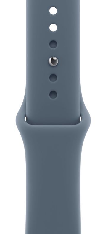 Apple Watch Series 11 42mm Space Gray Aluminum Case with Anchor Blue Sport Band