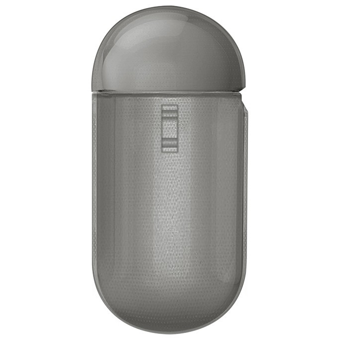 Чехол с карабином Uniq Glase TPU case, серый (AIRPODS 3 (2021)-GLSSMK)