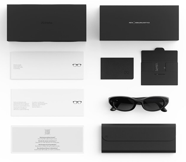 Ray Ban Meta Starfire Kylie Edition Classic, Black/Transitions Grey