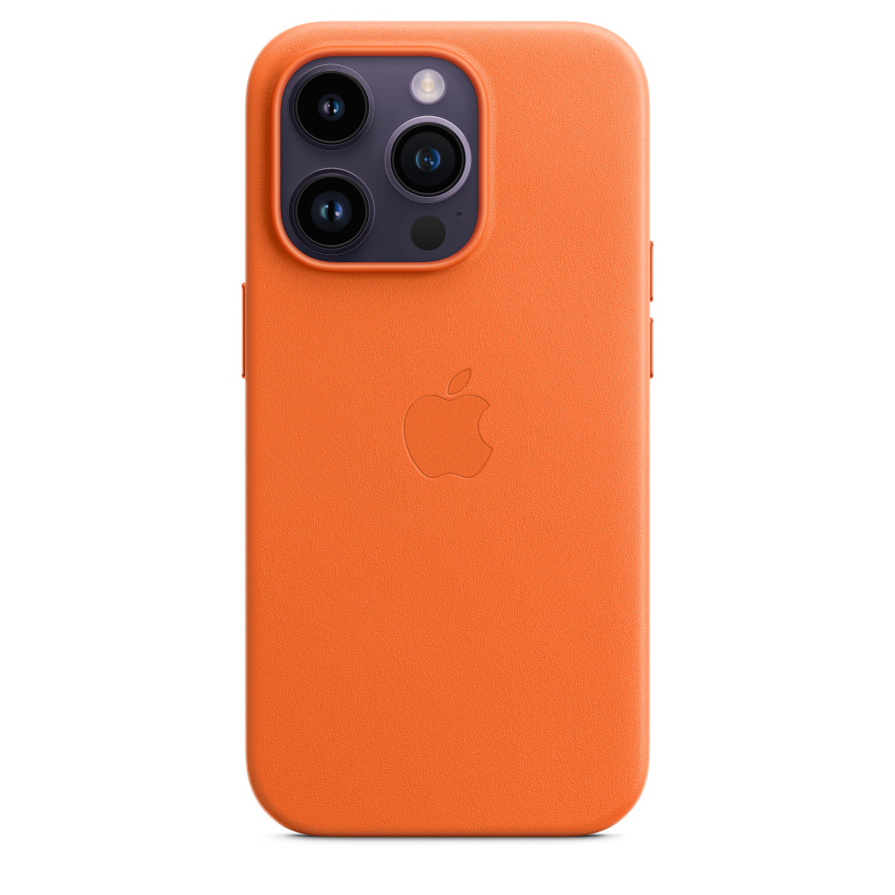 Кожаный чехол MagSafe для iPhone 14 Pro - Orange (MPPL3ZM/A)