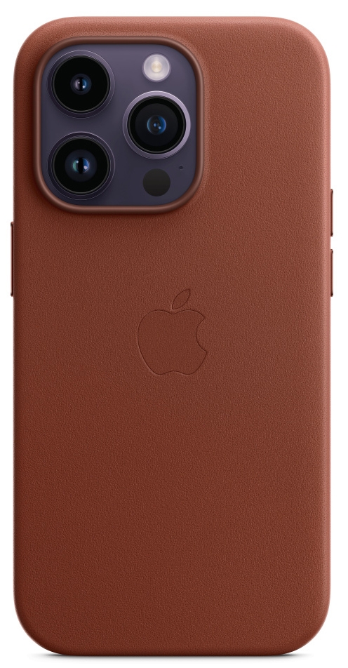 Кожаный чехол MagSafe для iPhone 14 Pro - Umber (MPPK3)