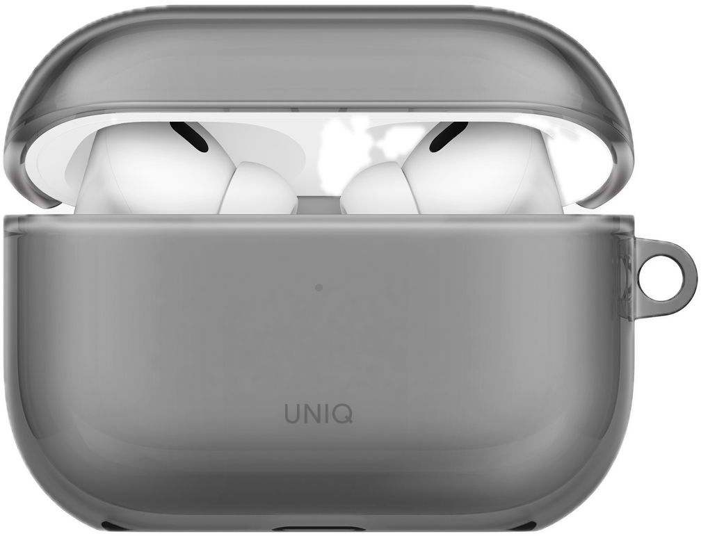 Uniq Glase Glossy для AirPods Pro 3, серый (AIRPODSPRO3-GLSGSMK)