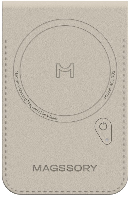 Картхолдер Magssory Geotag Magnetic flip wallet, айвори (Ivory)