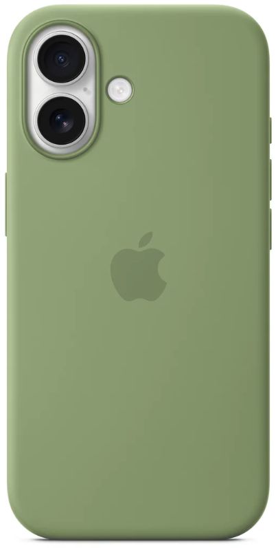 Apple Silicone Case с MagSafe для iPhone 17, зеленый (Light Moss) MGEX4FE/A