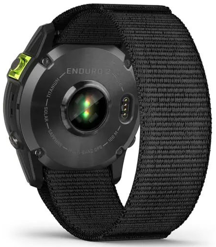 Умные часы Garmin Enduro 2, угольно-серый DLC титановый с нейлоновым ремешком UltraFit ( 010-02754-01)