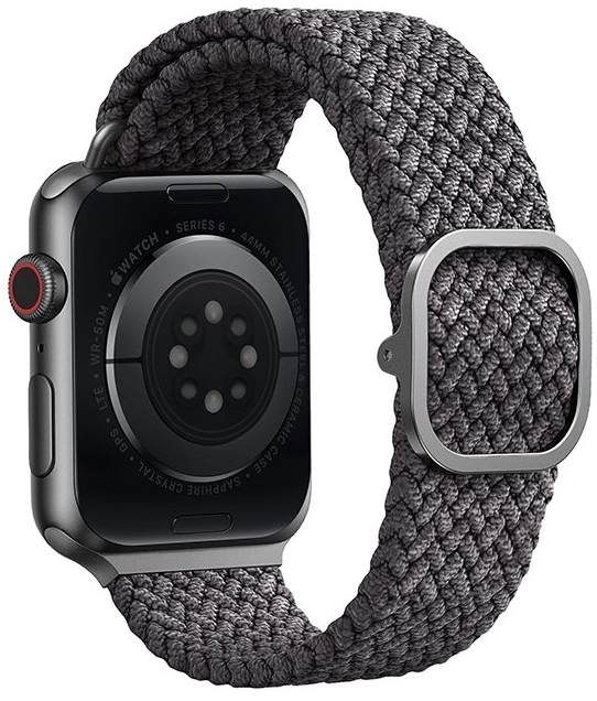 Плетеный ремешок Uniq Aspen Strap Braided для Apple Watch 40/41/42мм, серый