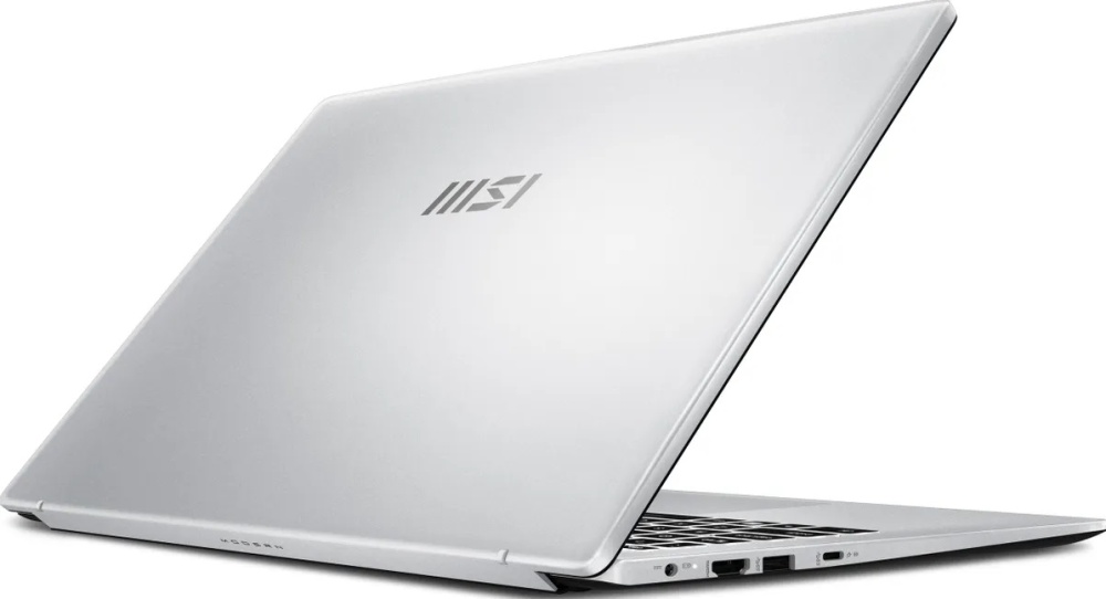 Ноутбук MSI Modern 15 F13MG-087XRU 15.6" (Intel Core i5 1335U 1.3ГГц, 10-ядерный, 16ГБ DDR4, 1ТБ SSD, Intel Iris Xe graphics, FreeDOS), серебристый (9s7-15s122-087)