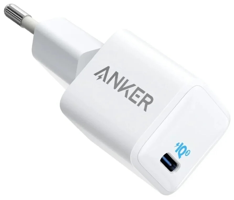 Сетевое зарядное устройство Anker PowerPort III Nano 20W разъем USB-C (A2633G22), белый