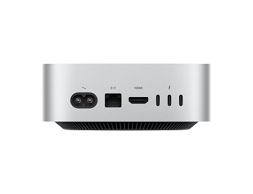 Apple Mac mini M4 (10C/10C), 24 ГБ, 256 ГБ, серебристый (Z1CF0009B)