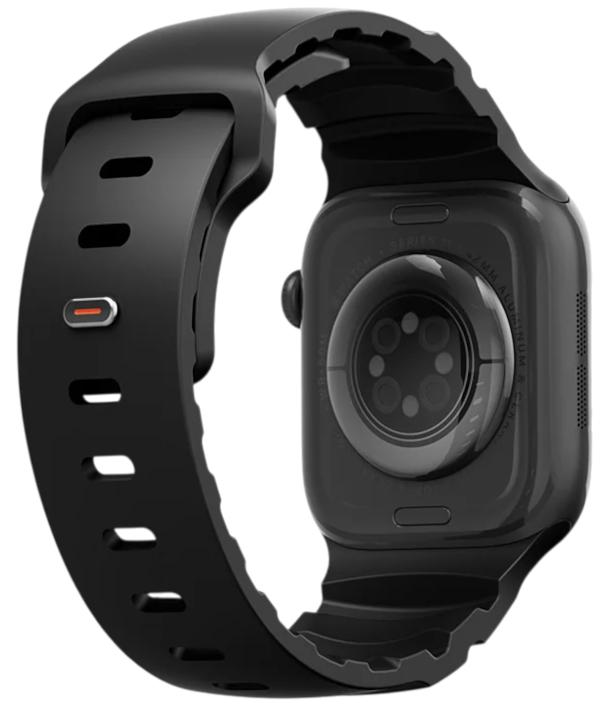 Ремешок Uniq Alton Silicon Strap для Apple Watch 40/41/42мм, черный (42MM-ALTONMBLK)