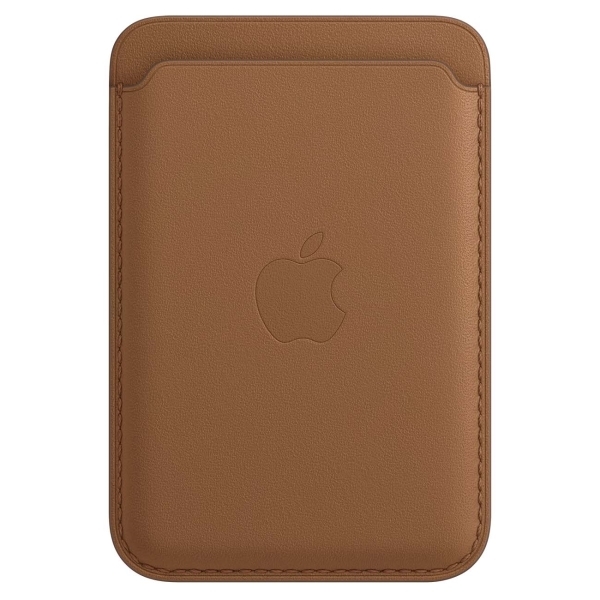 Чехол-бумажник Apple Wallet MagSafe для iPhone, кожа, коричневый (MHLT3)
