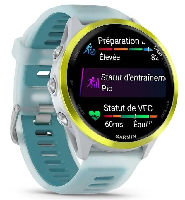 Garmin Forerunner 570 47mm, Steinweiss/Amp Yellow Aluminium (010-02971-01)