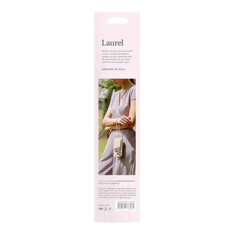 Шнурок на кисть Uniq COEHL Laurel Handstrap, Black (LAUREL-HMBLK)