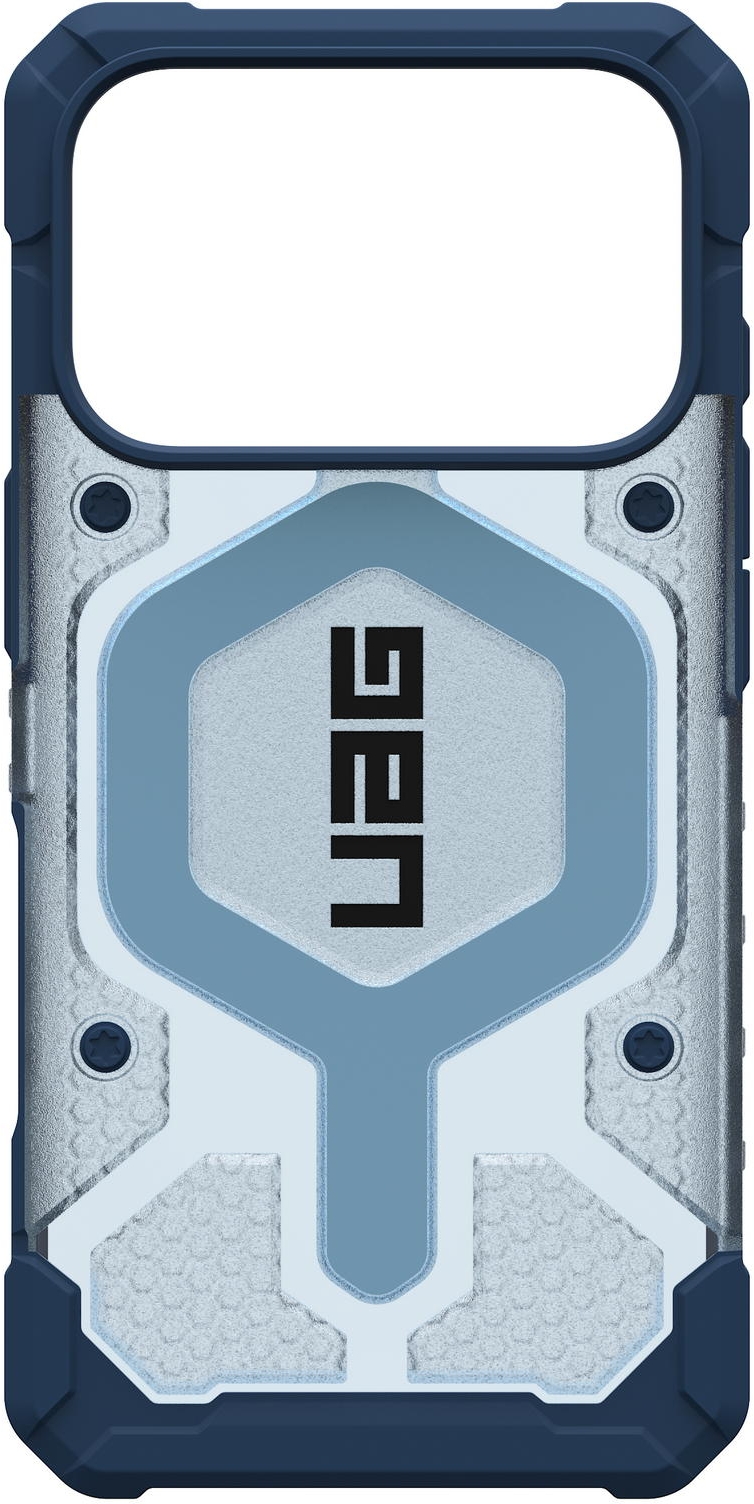 UAG Pathfinder Clear с MagSafe для iPhone 17 Pro Max, прозрачно/голубой (Active Blues Lanyard) 1145521BV03