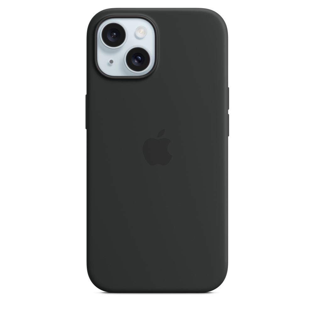 Чехол Apple iPhone 15 Plus Silicone Case с MagSafe, Black (MT103)