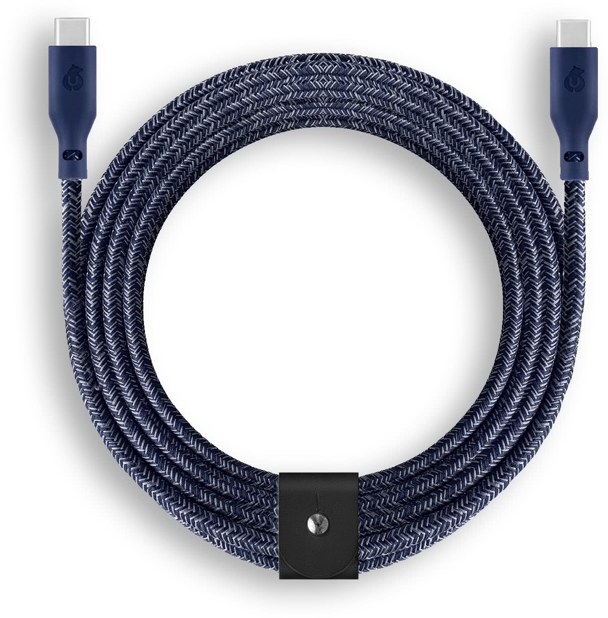 Кабель uBear Trend Cable USB-C — USB-C, 2.4 м., 140W, нейлон синий