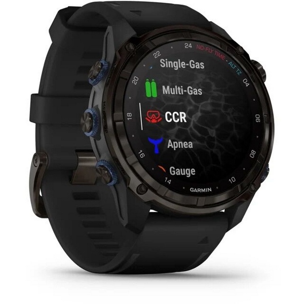 Garmin Descent Mk3i 51mm, Silver and Black Ti.with Black Silicone (010-02752-44)