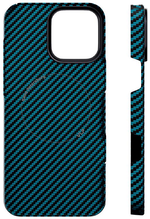 Чехол VLP Kevlar Case с MagSafe для iPhone 16 Pro, синий (1058045)