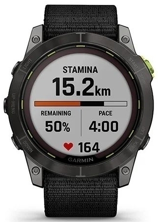 Умные часы Garmin Enduro 2, угольно-серый DLC титановый с нейлоновым ремешком UltraFit ( 010-02754-01)