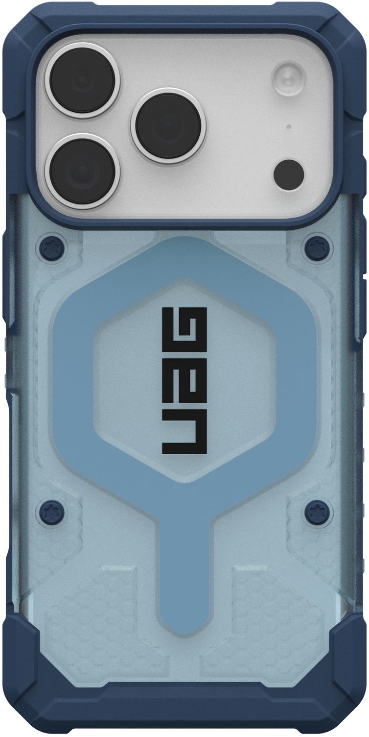 UAG Pathfinder Clear с MagSafe для iPhone 17 Pro Max, прозрачно/голубой (Active Blues Lanyard) 1145521BV03