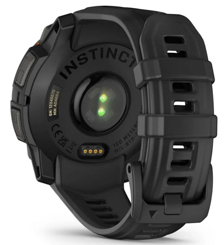 Garmin Instinct 3 45 mm Solar, Black with Black Band (010-02934-00)